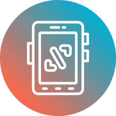 vektör cep telefon simgesi