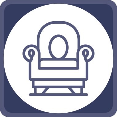 koltuk simgesi, vektör illüstrasyonu