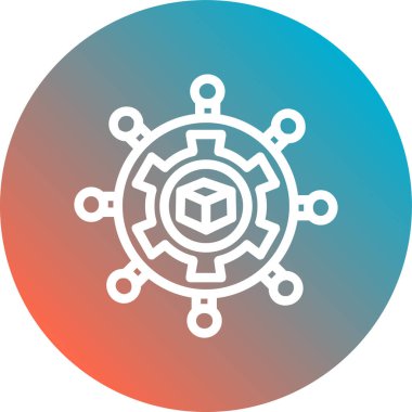 Seo simgesinin vektör illüstrasyonu