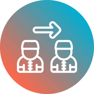 İnsan simgesinin vektör illüstrasyonu