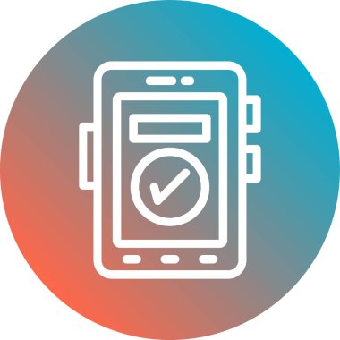 kontrol listesi simgesi, vektör illüstrasyonu