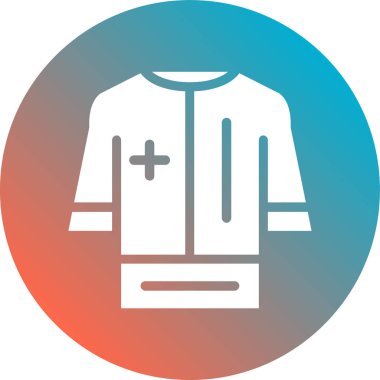 Bir ceket simgesinin vektör illüstrasyonu