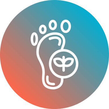 İnsan ayak izlerinin vektör çizimi