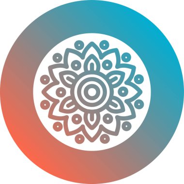 Güzel bir çiçeğin vektör çizimi