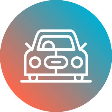 araba simgesi vektör illüstrasyonu