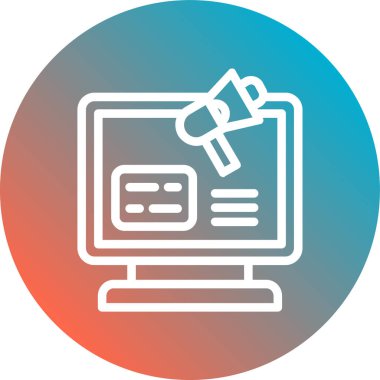 bilgisayar simgesi vektör illüstrasyonu