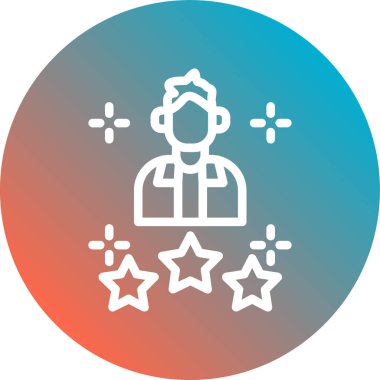 Hemşire düz simgesi, vektör çizim