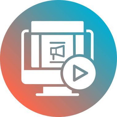 Bilgisayar vektör simgesi modern basit vektör illüstrasyonu