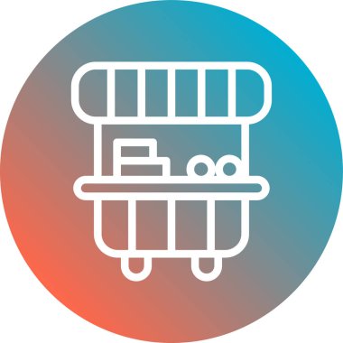 Alışveriş. Web simgesi basit illüstrasyon