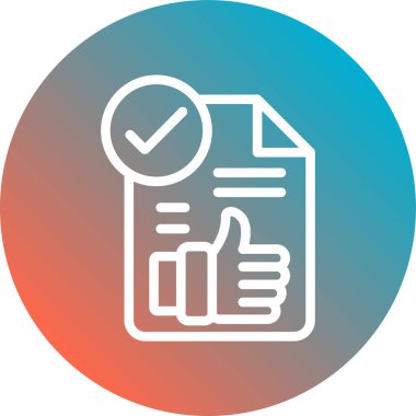 Denetim listesi vektör simgesi. Bu yuvarlak düz sembol beyaz arka plan üzerinde mavi ve gri renklerle çizilir.