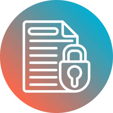 Belge simgesinin vektör illüstrasyonu