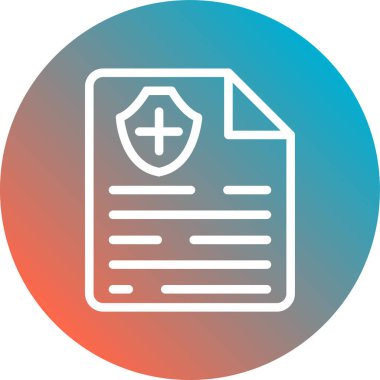 Belge simgesinin vektör illüstrasyonu