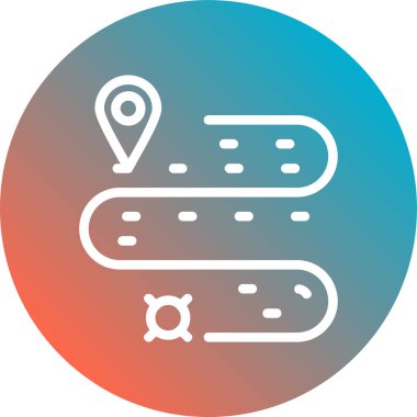 Harita Konum simgesi vektör illüstrasyon tasarımı