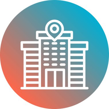 Mimari yapı şehir simgesi taslak biçiminde