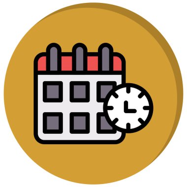 saat vektör simgesi modern basit illüstrasyon