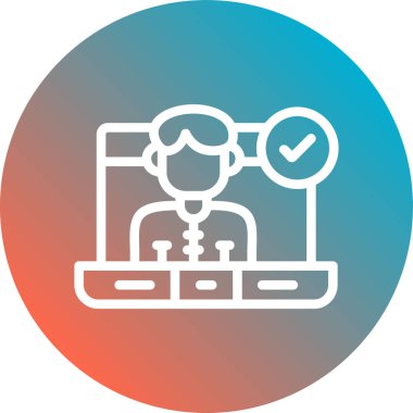 Kontrol listesi simgesi vektör illüstrasyonu