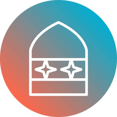 Güzel cami çizgisi ve sembol