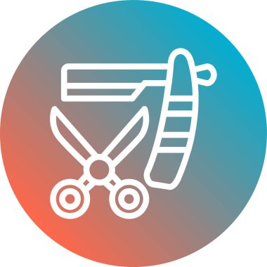 Bebek Arabası. Basit illüstrasyon