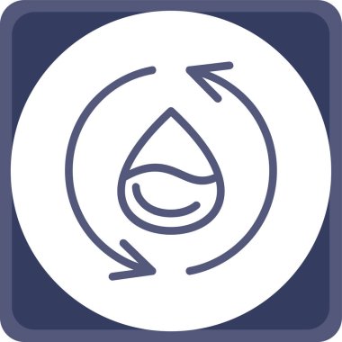 damla simgesi, vektör illüstrasyonu