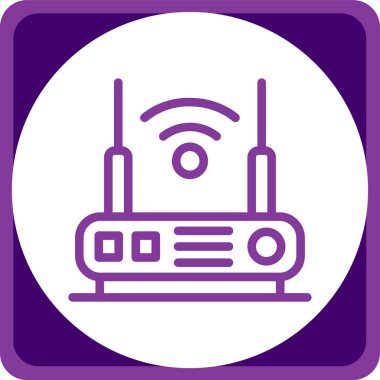 Radyo. Web simgesi basit illüstrasyon