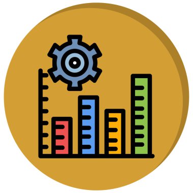 İş ve finans vektör simgesi. Basit vektör illüstrasyonu.