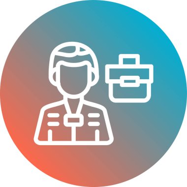 Modern insan simgesinin vektör illüstrasyonu