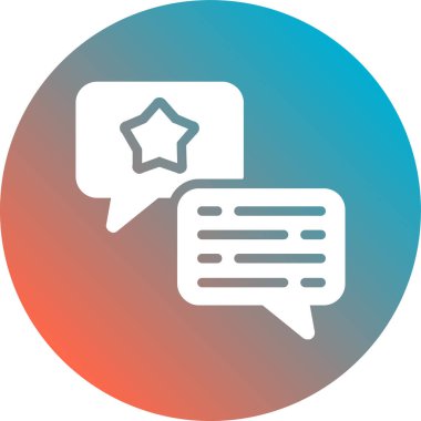 Sohbet mesajı vektör illüstrasyonu