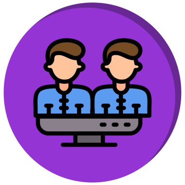 İnsan simgesinin vektör illüstrasyonu