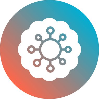 Bir çiçeğin vektör illüstrasyonu