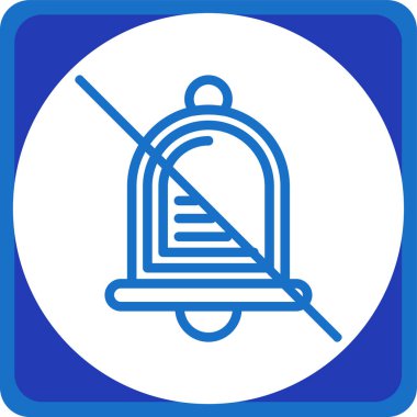 Mavi ve beyaz bir ikonun vektör illüstrasyonu