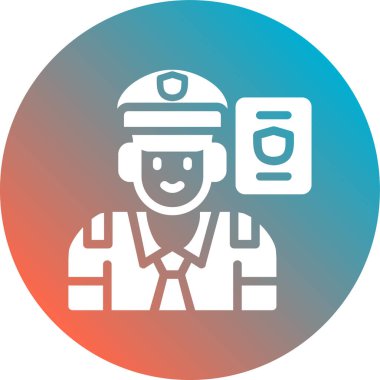 Üniformalı bir adamın vektör çizimi