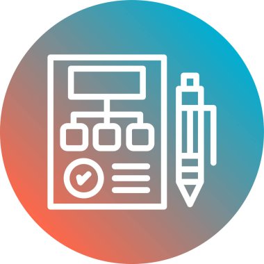 Modern eğitim ikonunun vektör illüstrasyonu