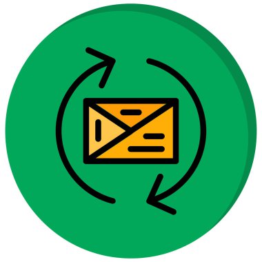 vektör posta simgesi illüstrasyonu