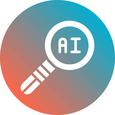 Modern robot simgesinin vektör çizimi