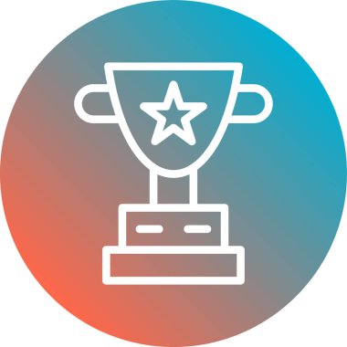 Ödül simgesi soyut bir grupta izole edildi