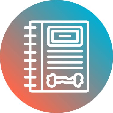 Belge simgesinin vektör illüstrasyonu