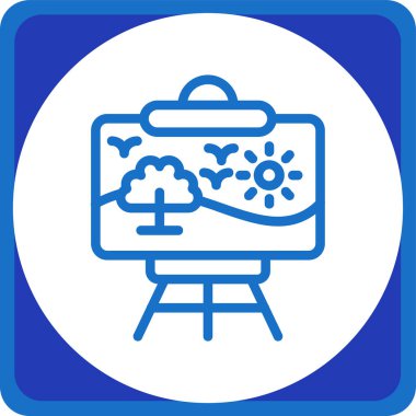 Modern eğitim ikonunun vektör illüstrasyonu