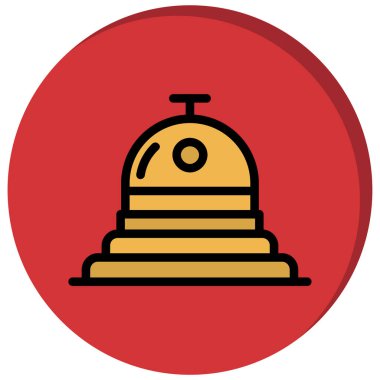 Zil. Web simgesi basit illüstrasyon