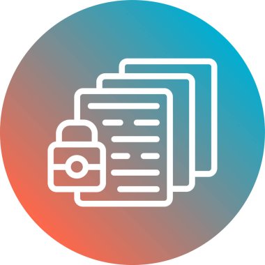 Belge simgesinin vektör illüstrasyonu