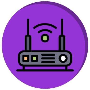 Yönlendirici. Web simgesi basit illüstrasyon