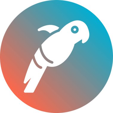 kuş simgesi vektör illüstrasyonu