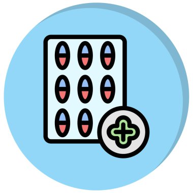 Tıbbi ilaçlar. Basit resimleme