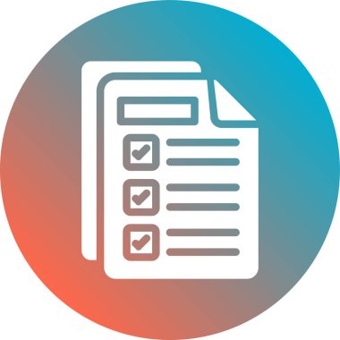 trend tasarım biçimi arkaplanındaki kontrol listesi simgesi