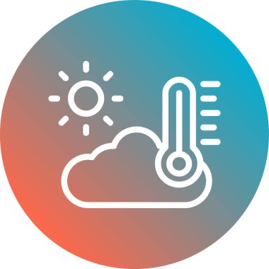 Hava simgesinin vektör illüstrasyonu