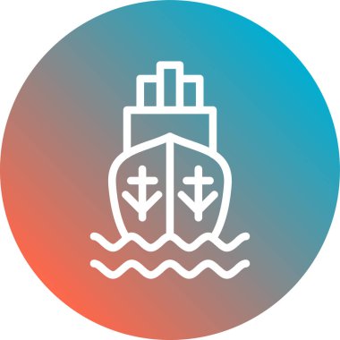 Summer Cruise Line Gradyan Arkaplanı