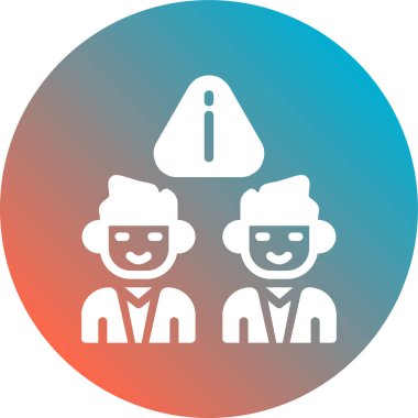 Bir grup insan simgesinin vektör çizimi