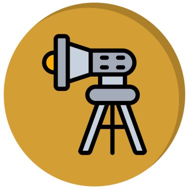 Bir teleskopun vektör simgesi