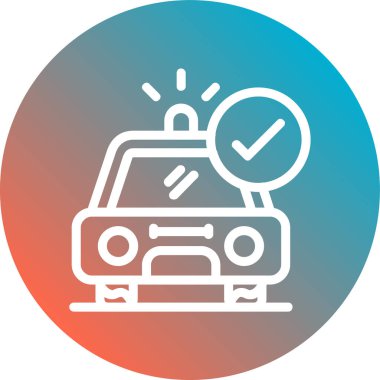 - Araba. Web simgesi basit illüstrasyon