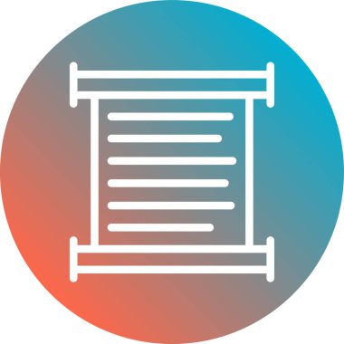 Kağıt simgesinin vektör illüstrasyonu