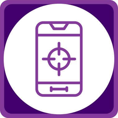Mobil uygulama vektör simgesi tasarımı illüstrasyonlu akıllı telefon